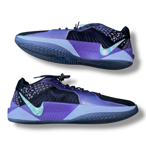 NEW Nike Sabrina 2 Court Vision Purple Basketball Shoes Women’s Sz 19.5 Men’s 18 - Picture 5 of 11